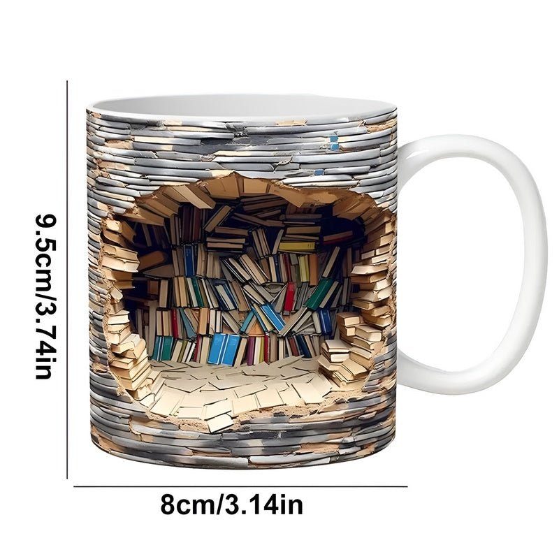Bibliophile'sMugs - 3D-krus med bogreol