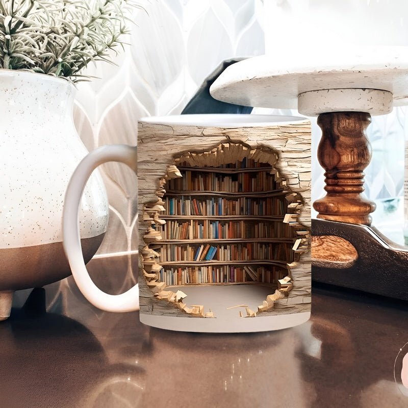 Bibliophile'sMugs - 3D-krus med bogreol
