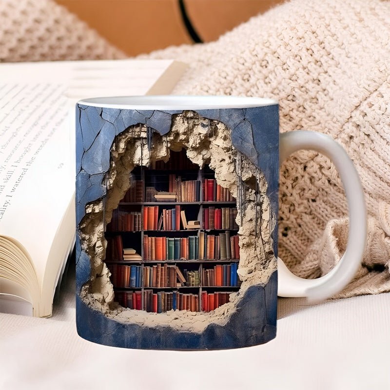 Bibliophile'sMugs - 3D-krus med bogreol