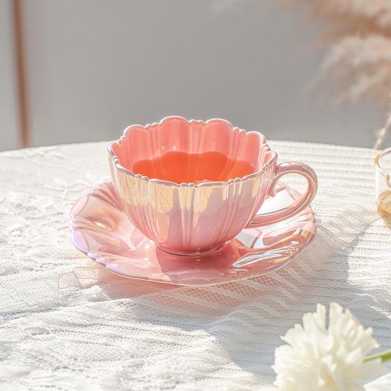 BlossomBrew - Elegant kaffekop med blomster