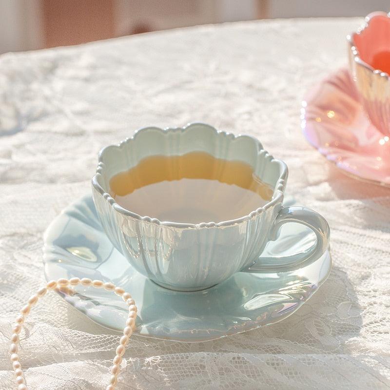 BlossomBrew - Elegant kaffekop med blomster