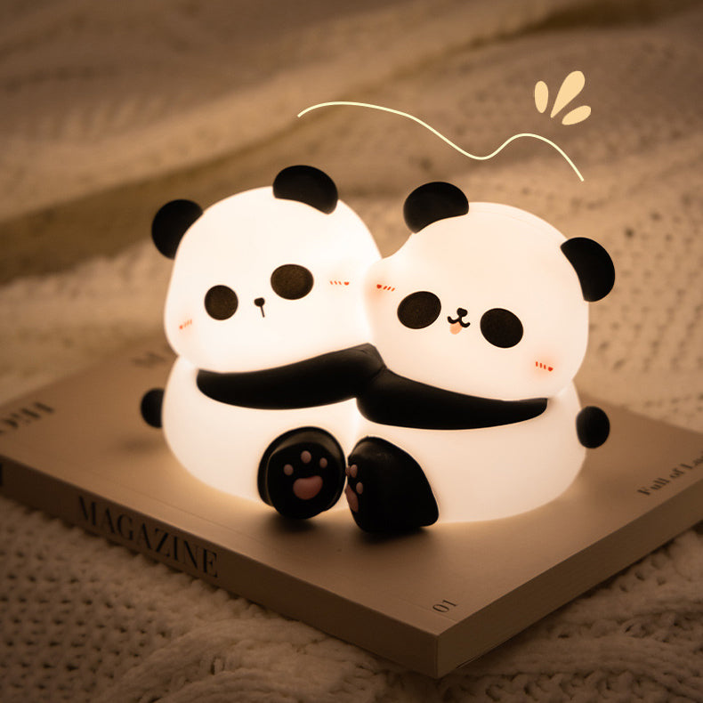 PandaGlow – Charmerende LED Duo-natlys