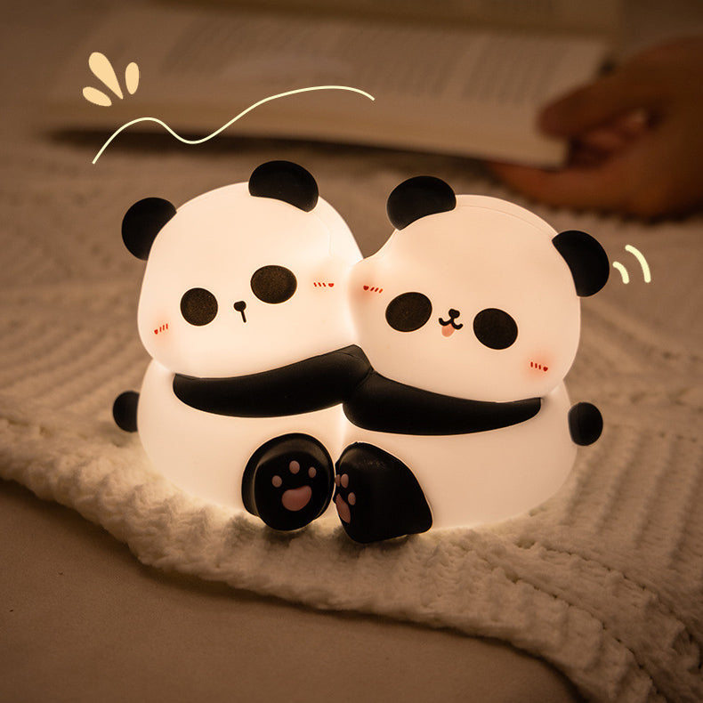 PandaGlow – Charmerende LED Duo-natlys