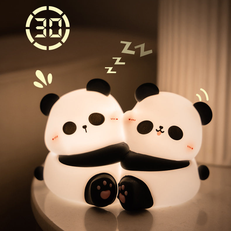 PandaGlow – Charmerende LED Duo-natlys