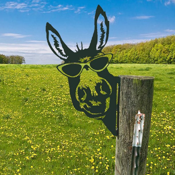 WildPost - Metal dyresilhuet Fence Toppers