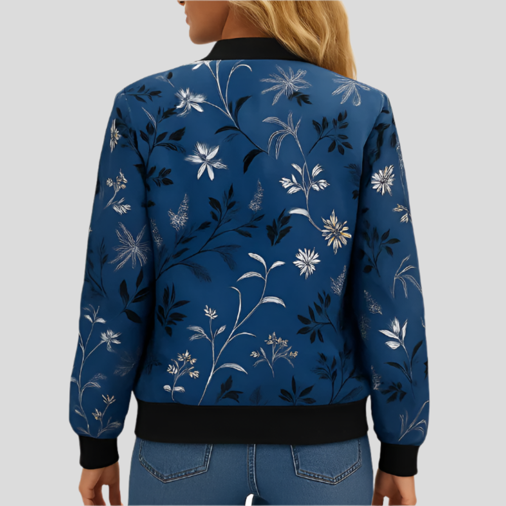 Flyverjakke med blomsterprint Clotilde – Let jakke til kvinder med print