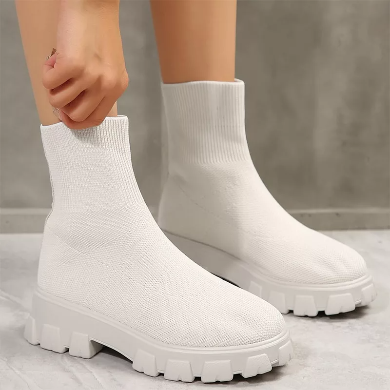 Anette - Casual skridsikre sokkestøvler med tyk sål