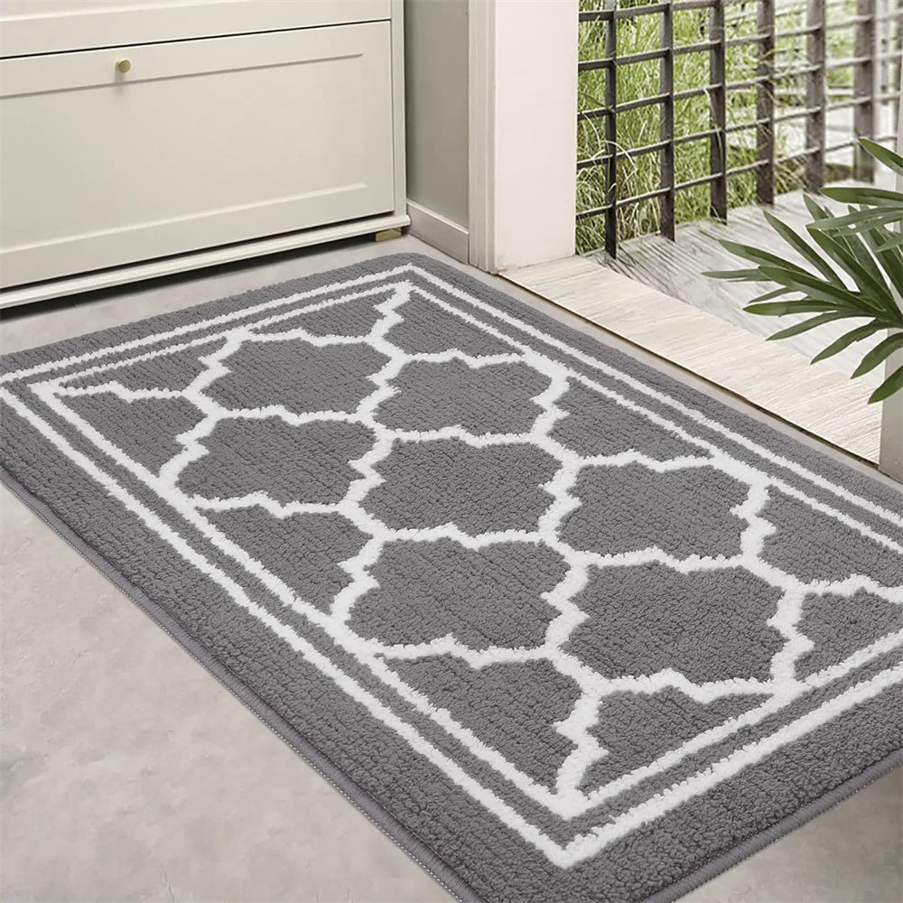 GeoLuxe Områdetæppe – Moderne Design med Geometrisk Diamantmønster