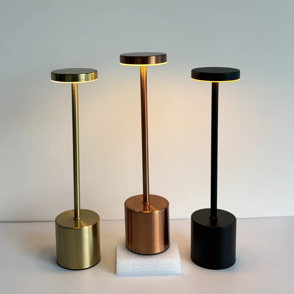 Enkel berøringsfølsom Led-skrivebordslampe Genopladelig skrivebordslampe