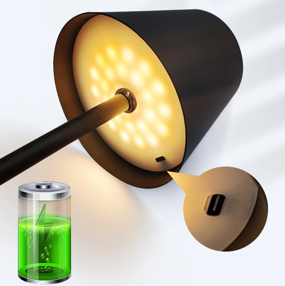Genopladelig LED-bordlampe
