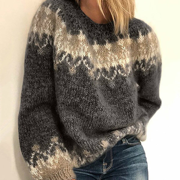 Yasmine Strikket Stilfuld Sweater