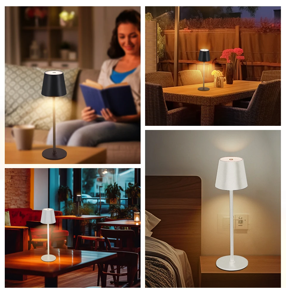 Genopladelig LED-bordlampe