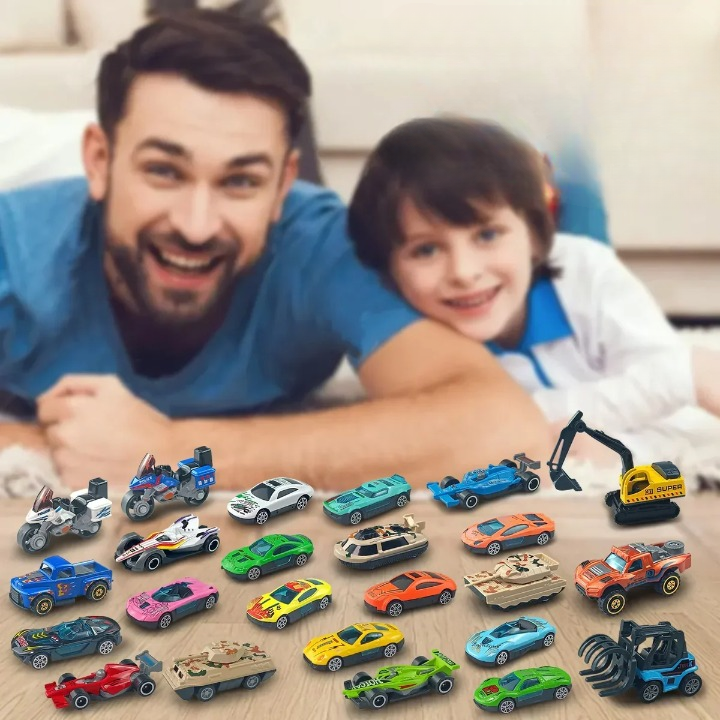 24 dele julegaver adventskalender legering model Diecast bil sæt