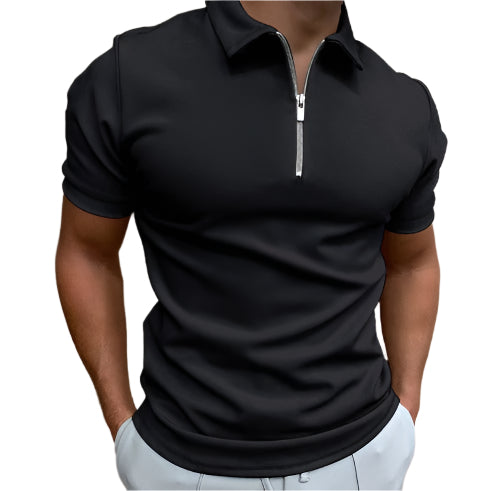 Oliver - Poloshirt med lynlåskrave