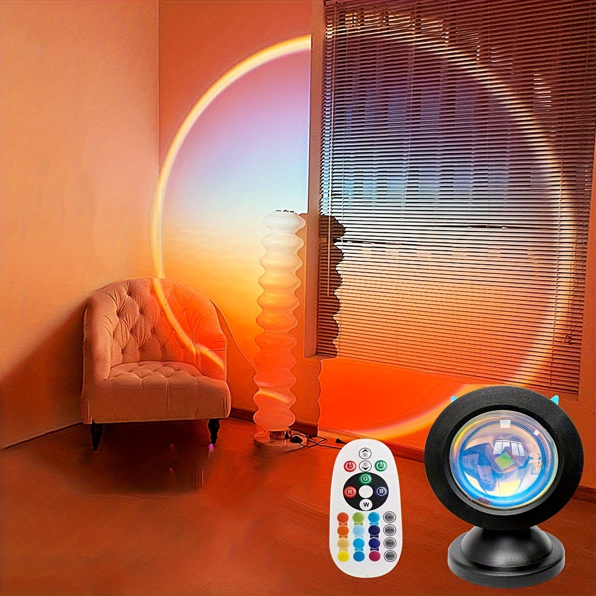 LumiSpectra – Farveskiftende fjernbetjening projektionslampe