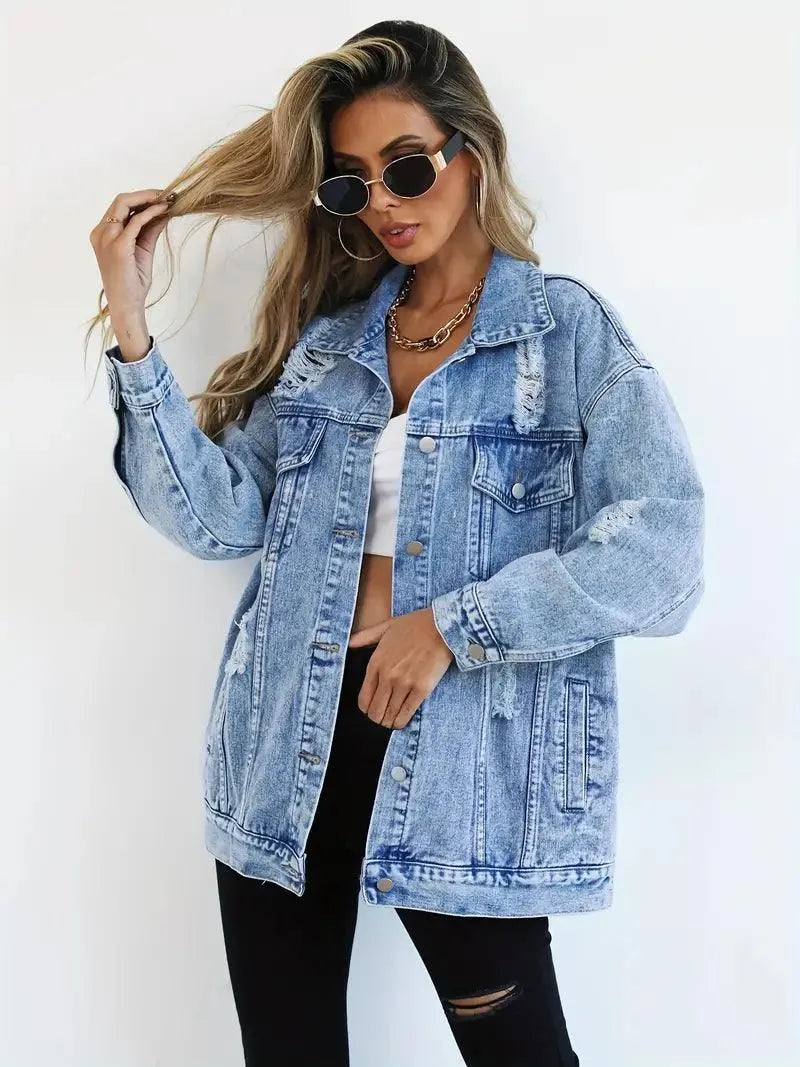 Luna - Oversized denimjakke