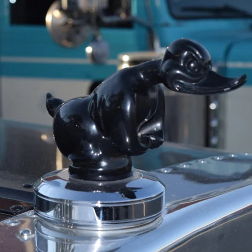 CarMascot- Stilfuldt krom ænderpynt