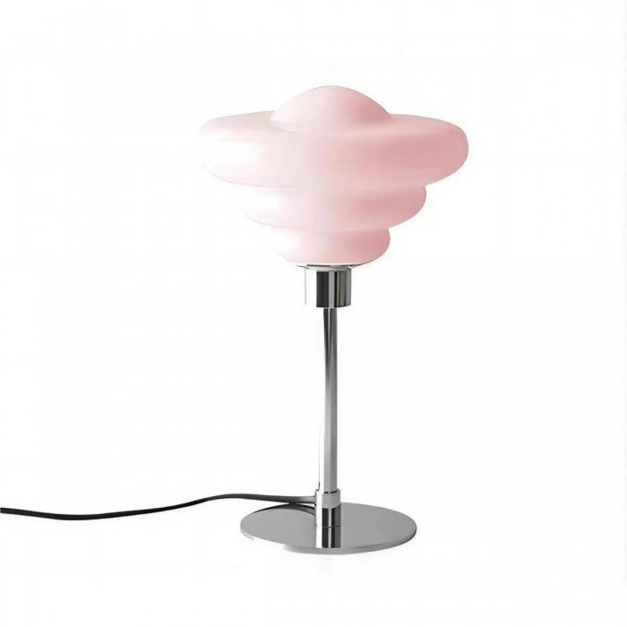 LumaRipple bordlampe i tekstureret glas