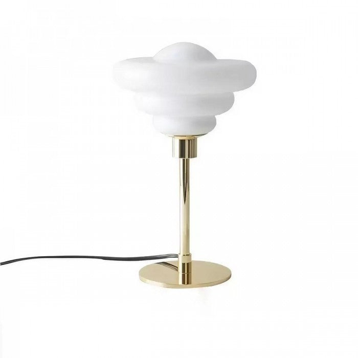 LumaRipple bordlampe i tekstureret glas
