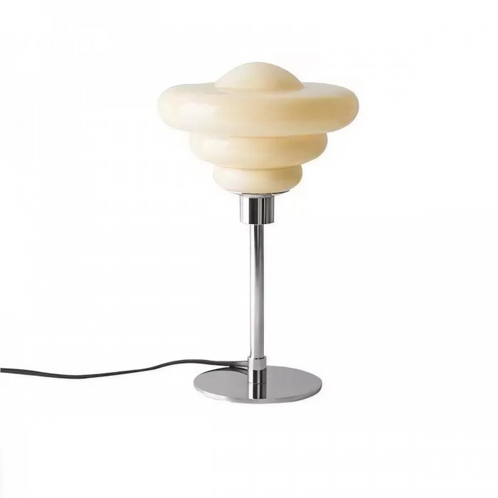 LumaRipple bordlampe i tekstureret glas