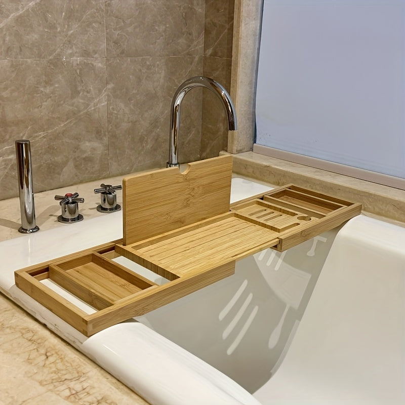 BambooRelax Udvidelig Badekarsbakke – Luksuriøs Spa-Oplevelse derhjemme