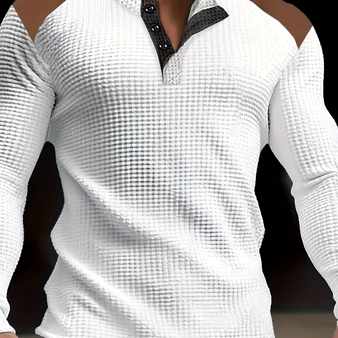 Oliver Waffle Knit Henley Shirt