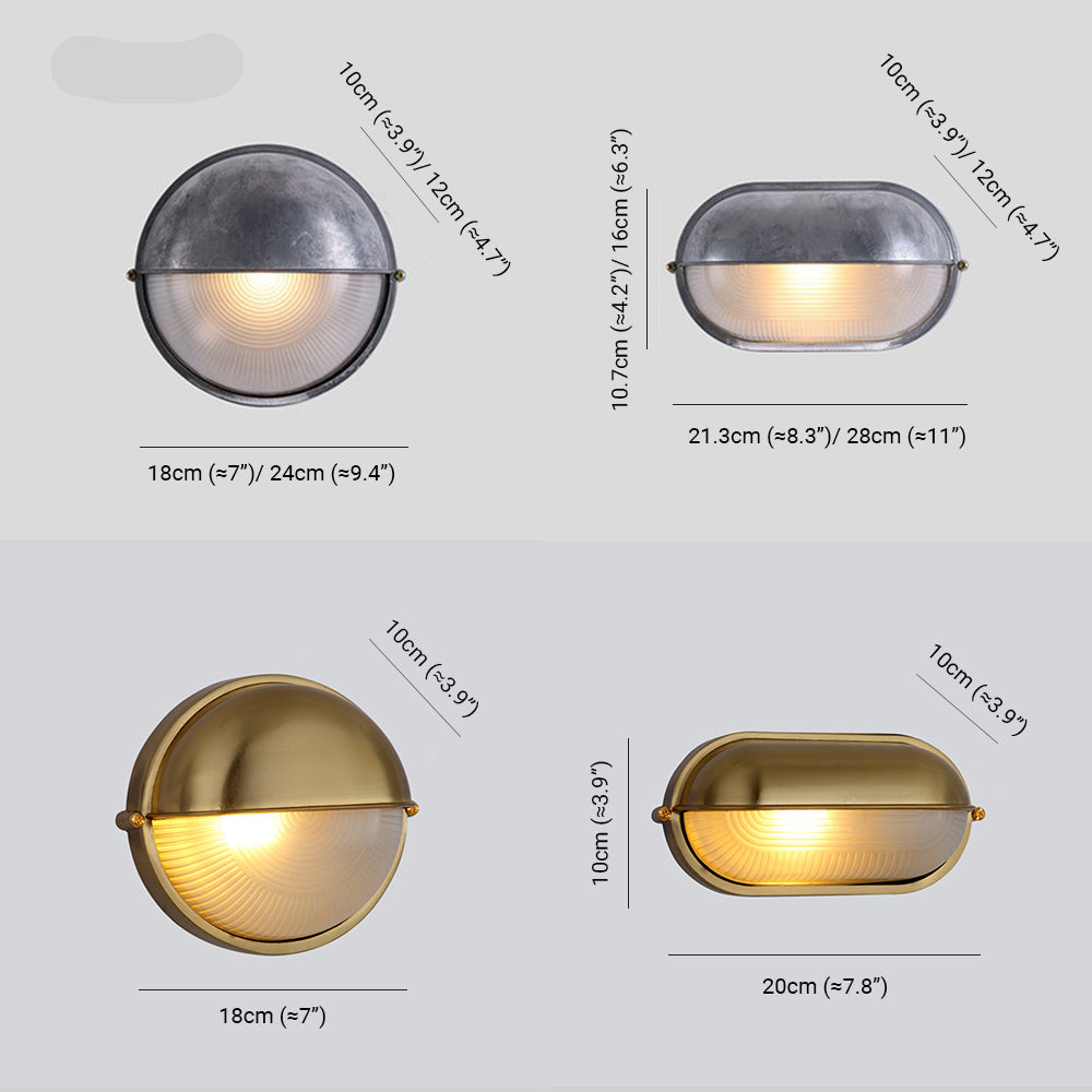 ModernGlow - Oval væglampe i industriel stil