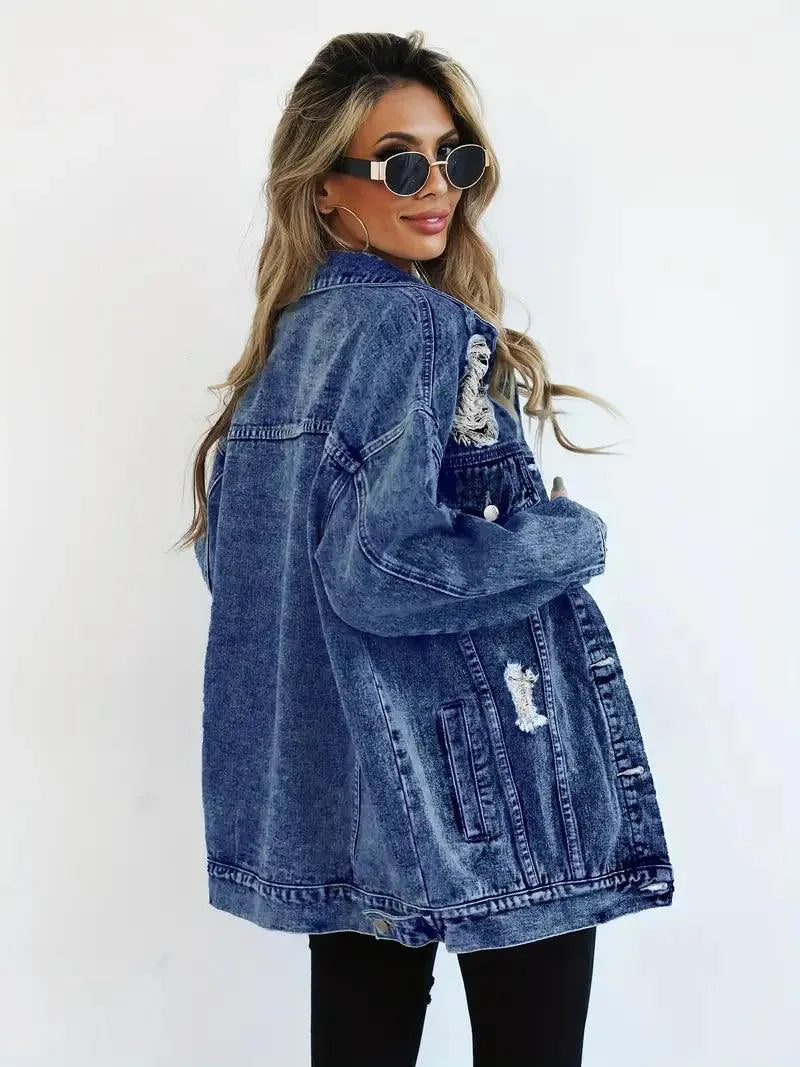 Luna - Oversized denimjakke