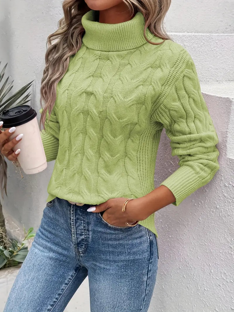 Clara - Snoet rullekravesweater