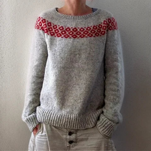 Mara Relaxed Fit langærmet crewneck-sweater