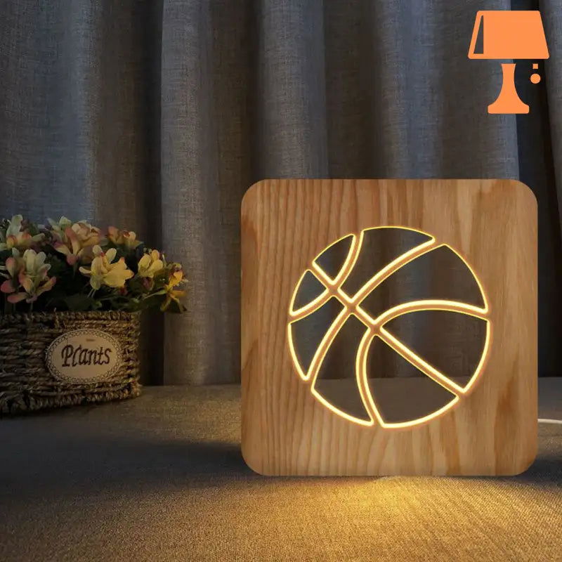HoopsLume Stilfuld Basketball Sengelampe