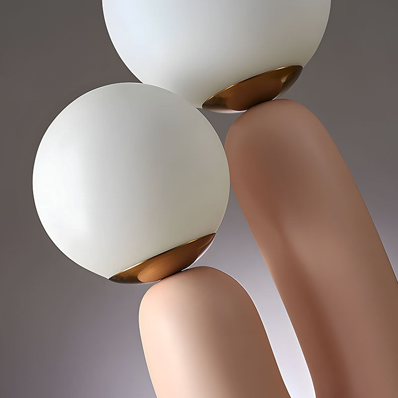 TwoLight - Dobbelt globus moderne bordlampe