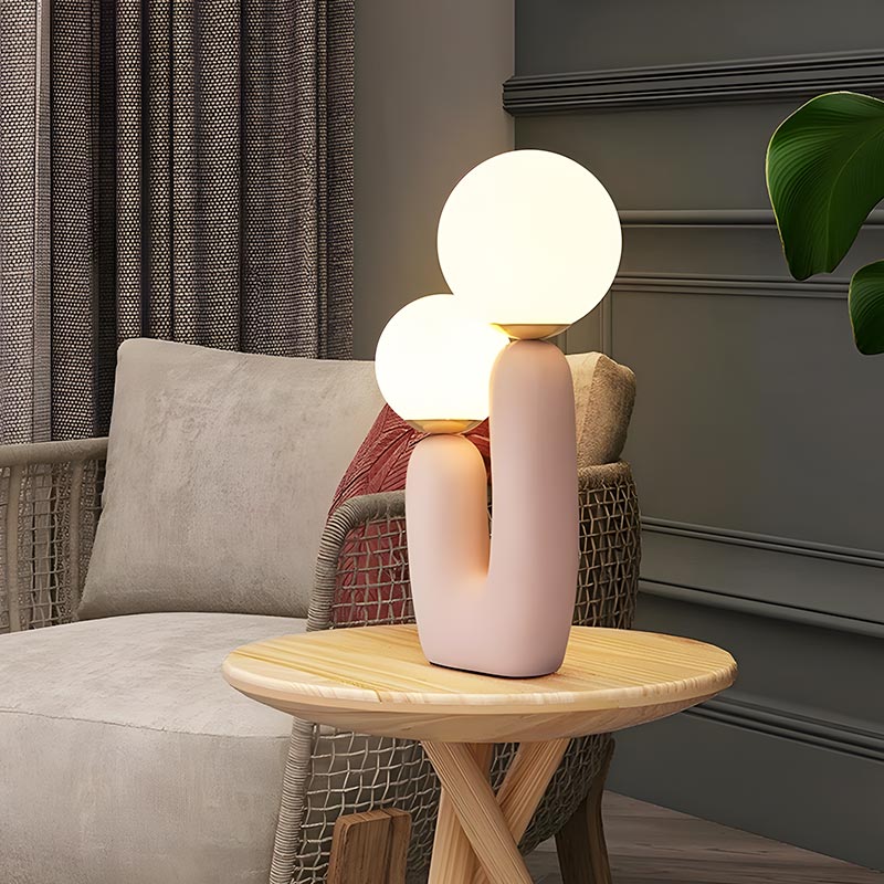 TwoLight - Dobbelt globus moderne bordlampe