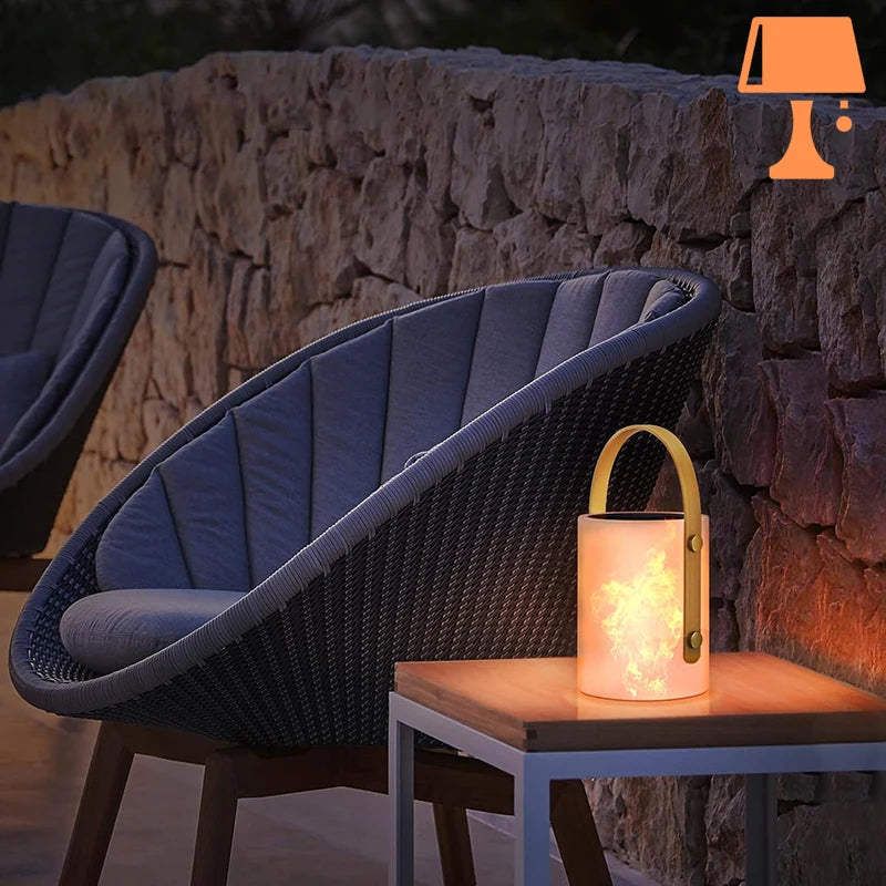 LumiBeam – Bærbar LED-lampe med cylindrisk design med fjernbetjening