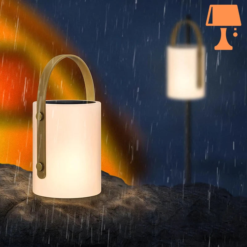 LumiBeam – Bærbar LED-lampe med cylindrisk design med fjernbetjening