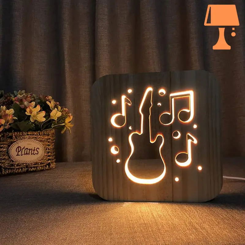 MelodyGlow – Musikalsk stemningsguitar og nattelys med noder