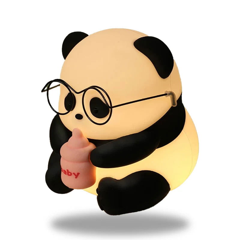 PandaGlow - Genopladelig farveskiftende panda natlampe