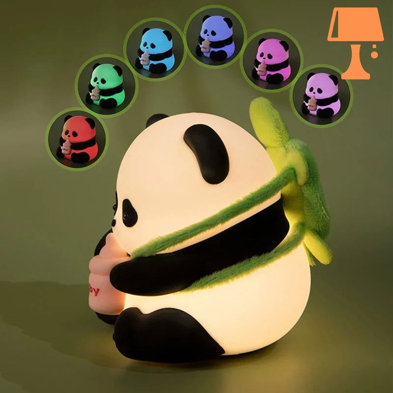 PandaGlow - Genopladelig farveskiftende panda natlampe