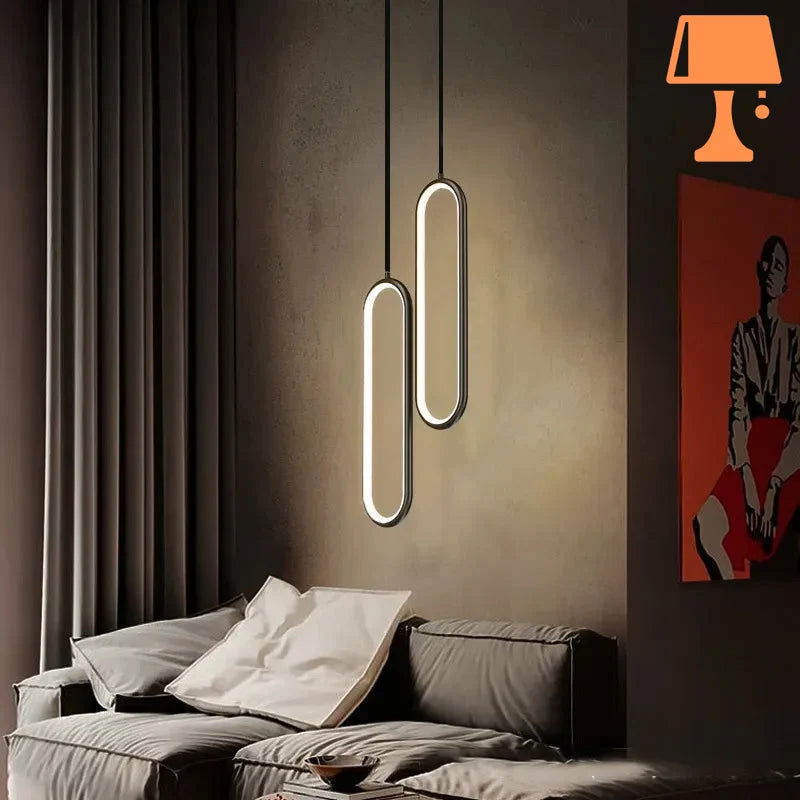 LumiOval - Elegant minimalistisk pendel til moderne interiør