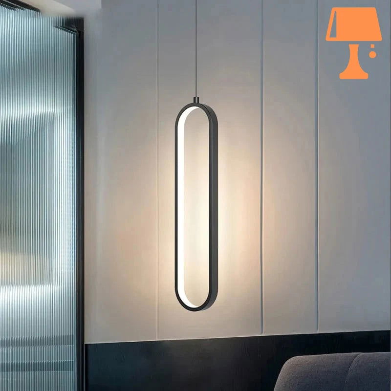 LumiOval - Elegant minimalistisk pendel til moderne interiør