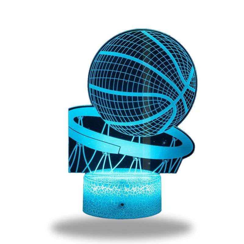 HoopsGlow LED Natlys – Perfekt til Basketballfans og Gamerum