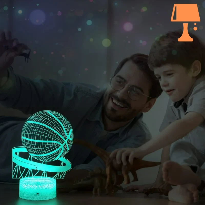 HoopsGlow LED Natlys – Perfekt til Basketballfans og Gamerum