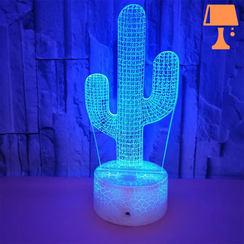 LumiCactus - Elegant farveskiftende LED-kaktuslampe