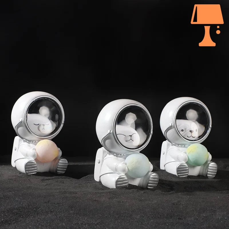 GalaxyPals - Astronaut natlyssæt med yndige dyrevenner