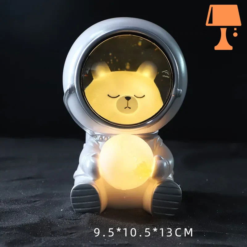 GalaxyPals - Astronaut natlyssæt med yndige dyrevenner