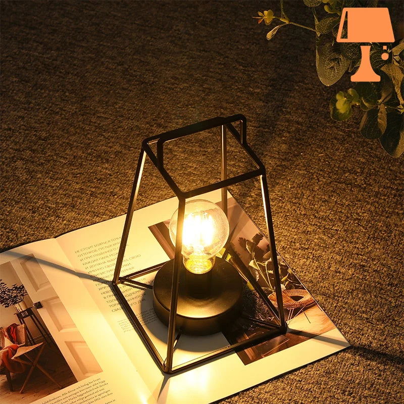 LumiFrame Geometrisk Lampe – Moderne Design med Flydende LED-Pære