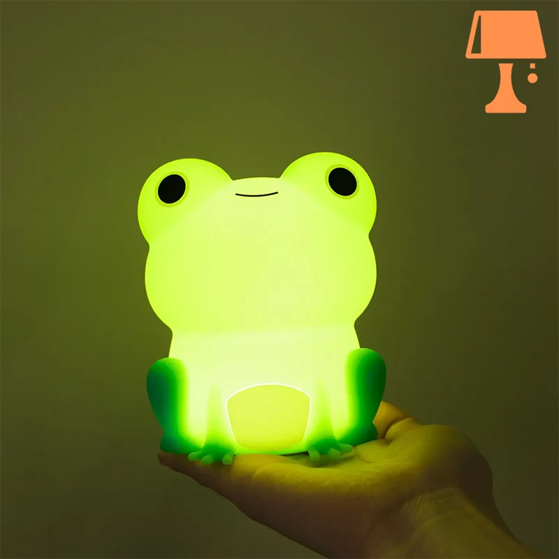 FroggieGlow – Hyggelig silikone frø natlampe