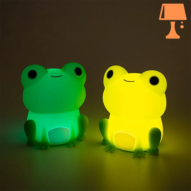 FroggieGlow – Hyggelig silikone frø natlampe