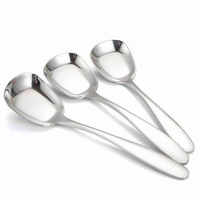 TrioServe - Elegant 3-delt serveringsskesæt med flad bund