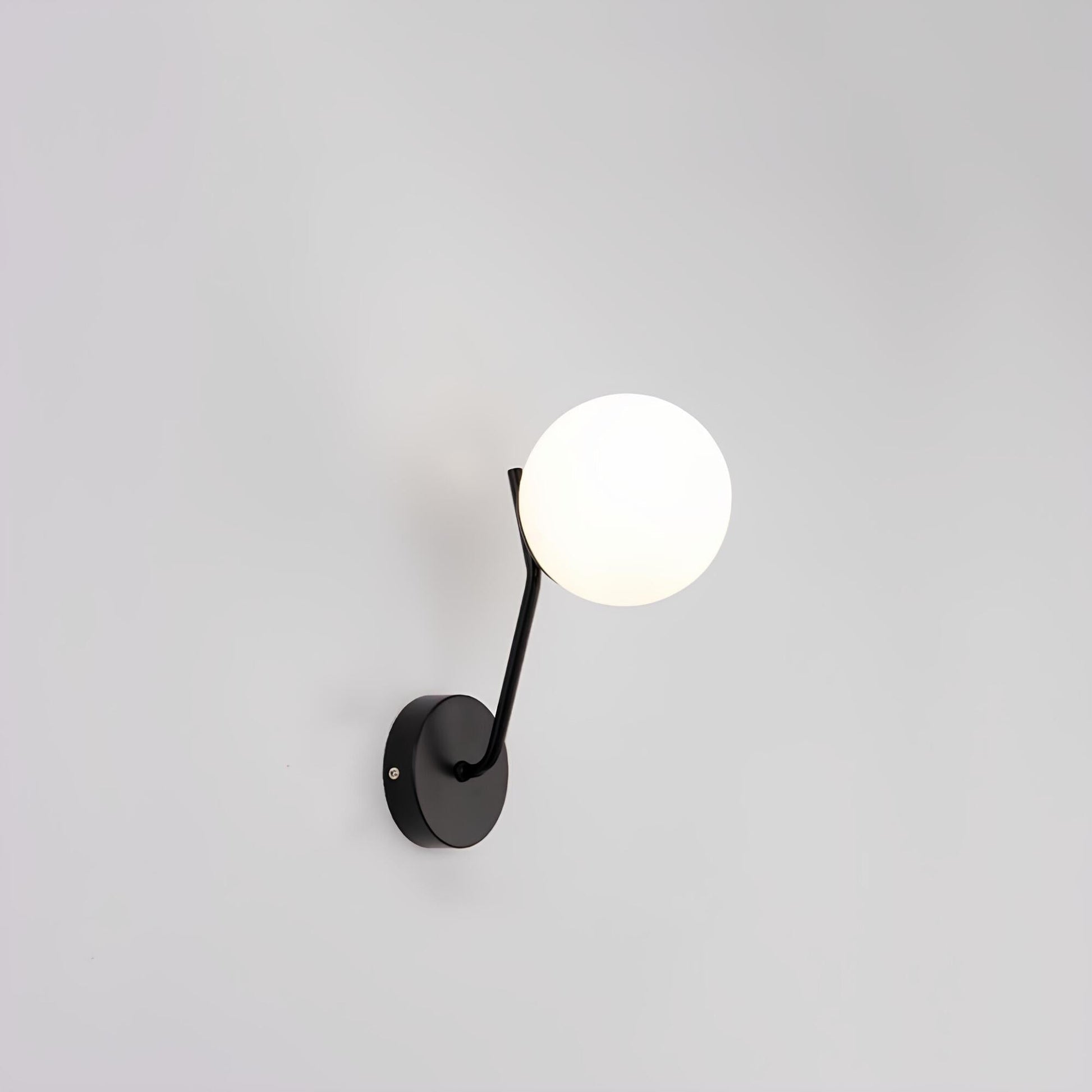 LumiSphere - Moderne cirkulær glasvæglampe
